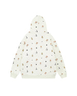 面白い子犬のフード付きスウェットシャツ