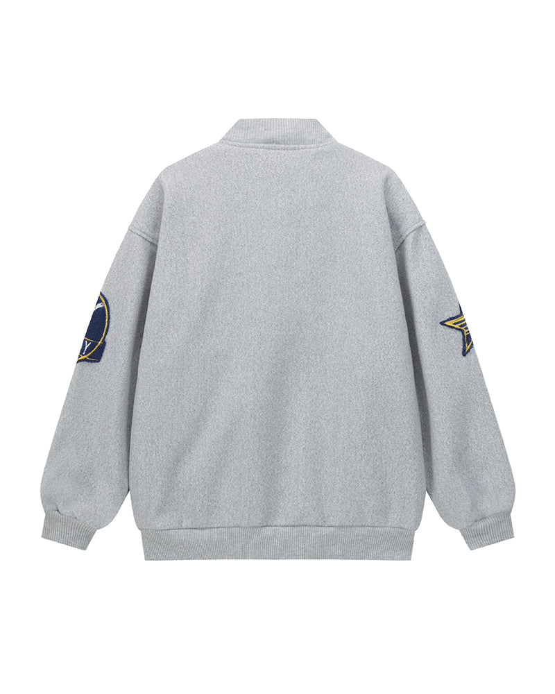 刺繍入りスポーツベースボールジャケット