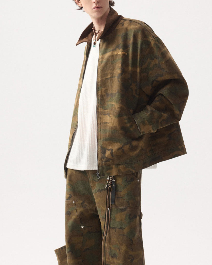 Camouflage work jacket