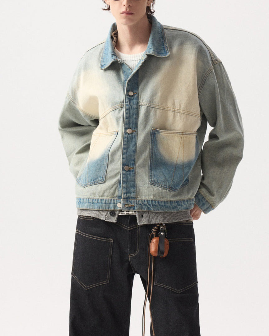 ヴィンテージウォッシュデニムジャケット