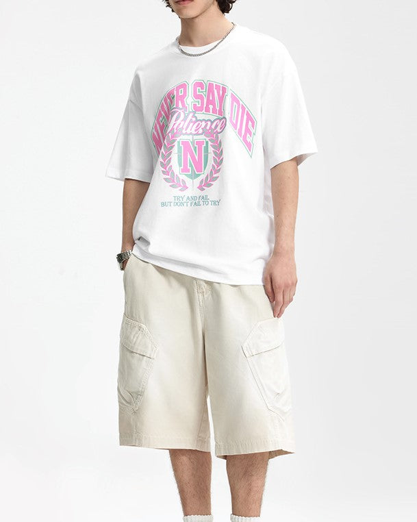 カレッジプリントの半袖