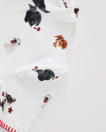 Fun pattern short sleeves