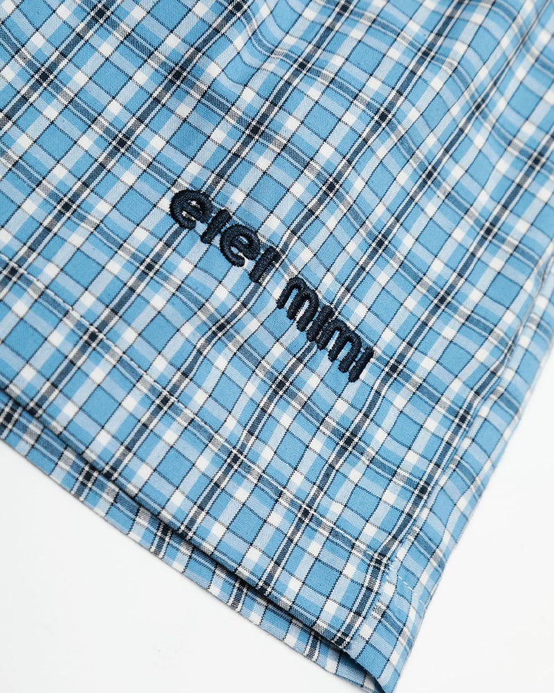 チェック柄カジュアルショートパンツ