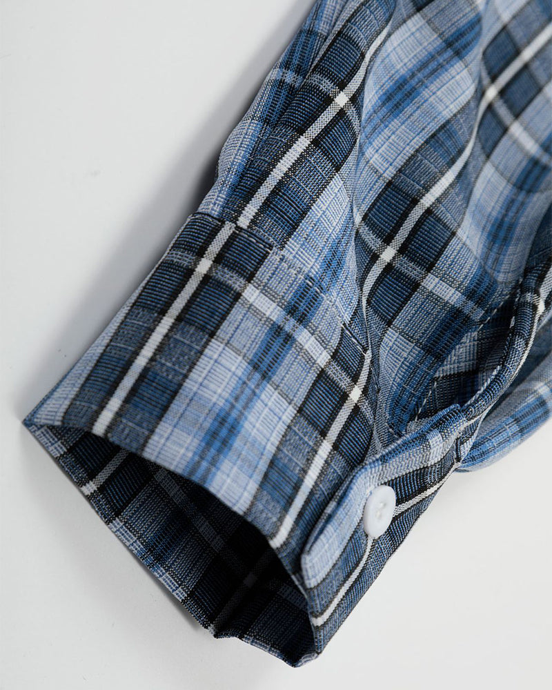 심플한 플레드 긴팔 셔츠