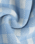 楽しいチェック柄プルオーバーセーター