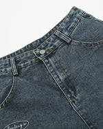 Vintage graphic denim shorts