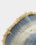 Gradient denim bucket hat