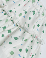 귀여운 레이스 패치워크 버드 스커트