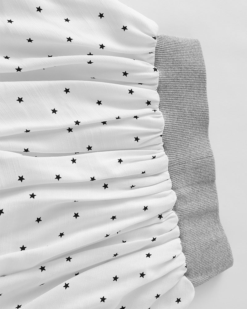 귀여운 물방울 무늬 스커트