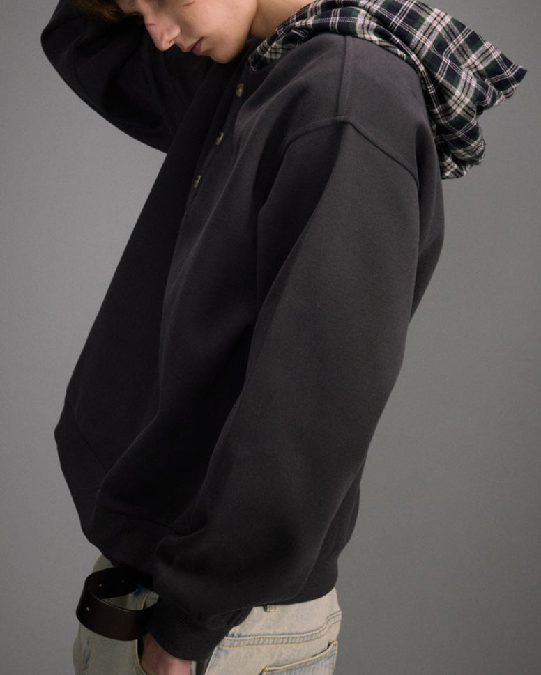 Casual fake two piece sweatshirt