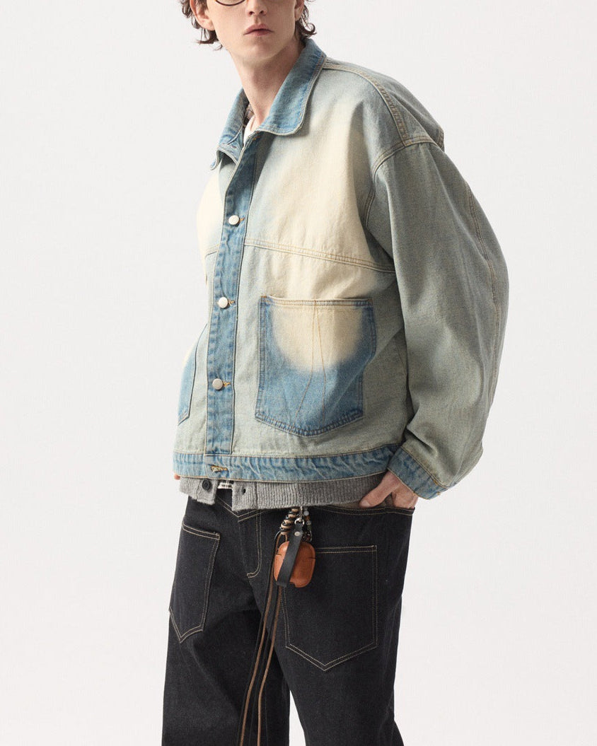 ヴィンテージウォッシュデニムジャケット