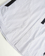 Blue and white striped shirt