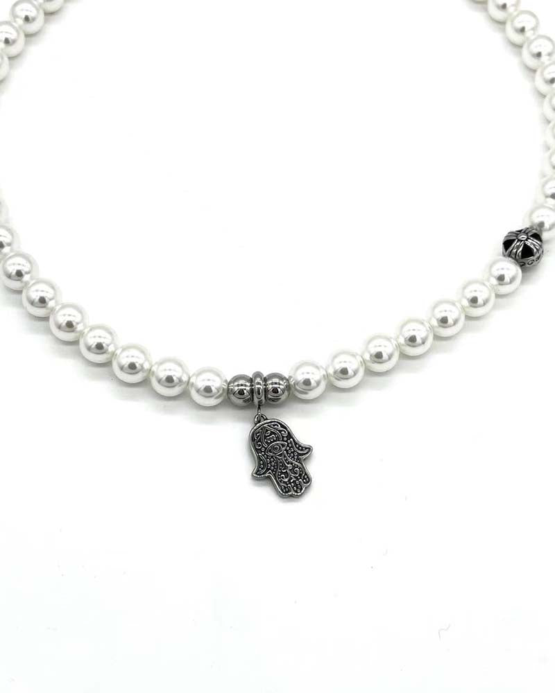 Pearl clavicle necklace