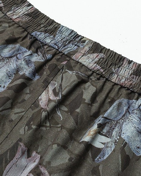 Floral camouflage shorts