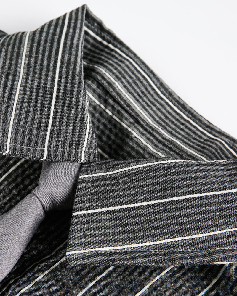 프레피 스트라이프 셔츠