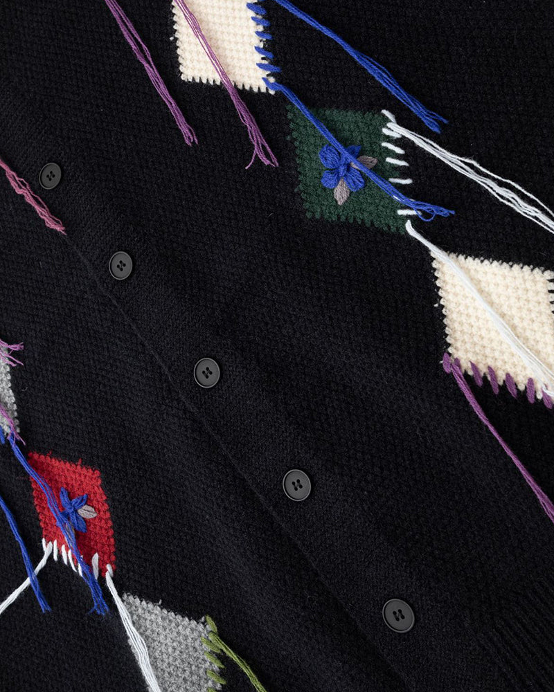 Retro colorblock thickened sweater