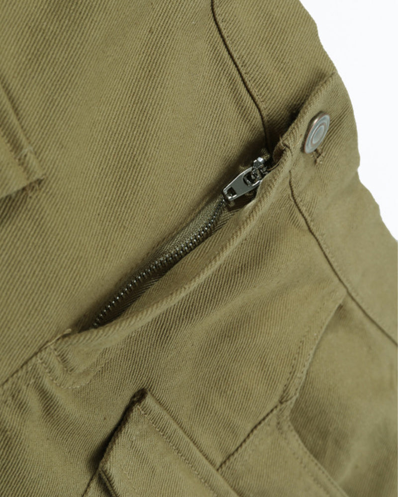 レトロなシンプルカジュアルショートパンツ