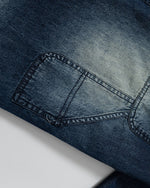 Washed, Distressed Short-Sleeve Shirt