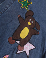 レトロな漫画の半袖シャツ