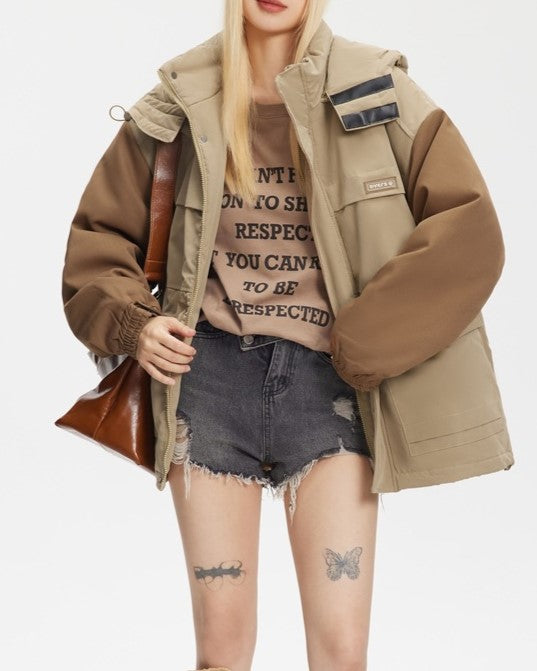 ヴィンテージのゆったりとしたコットンジャケット