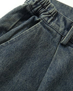 コントラストカラーパネルデニムパンツ