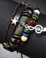 Multi-layer beaded bracelet