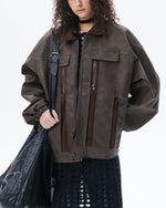 シンプルなゆったりコート