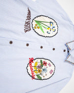 ストライプの半袖シャツ