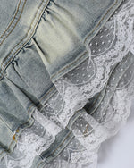 심플한 데님 스커트