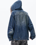 Washed denim jacket