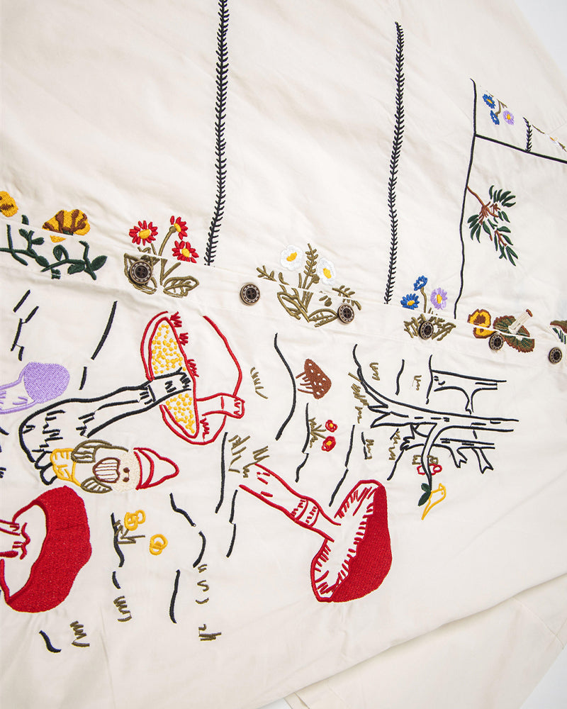 컬러풀 버섯 반팔 셔츠