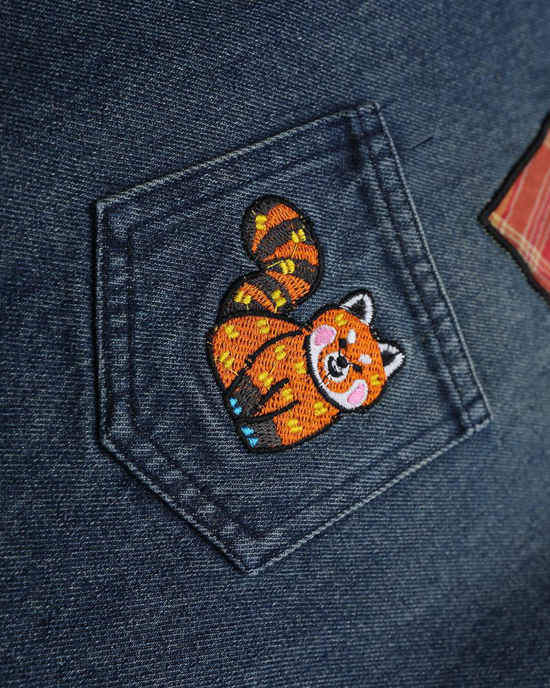 楽しい刺繍ジーンズ