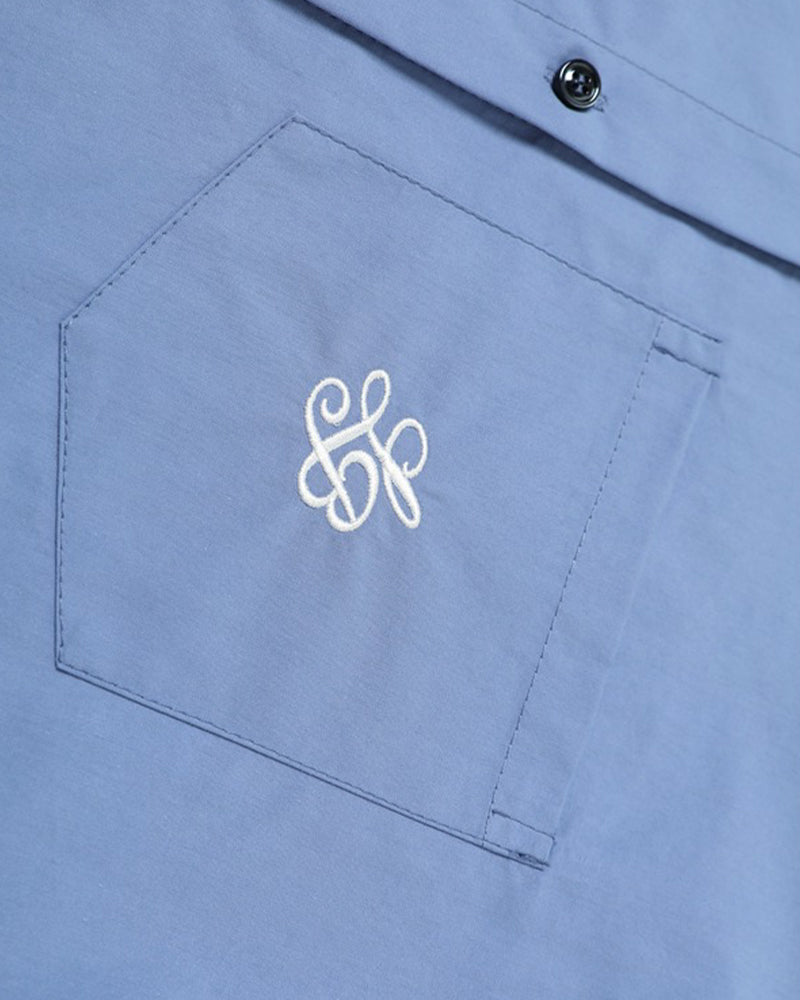 Shawl-Collar Long-Sleeve Shirt