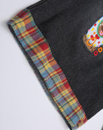 漫画の刺繍入りショートパンツ