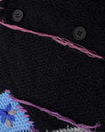 Retro colorblock thickened sweater