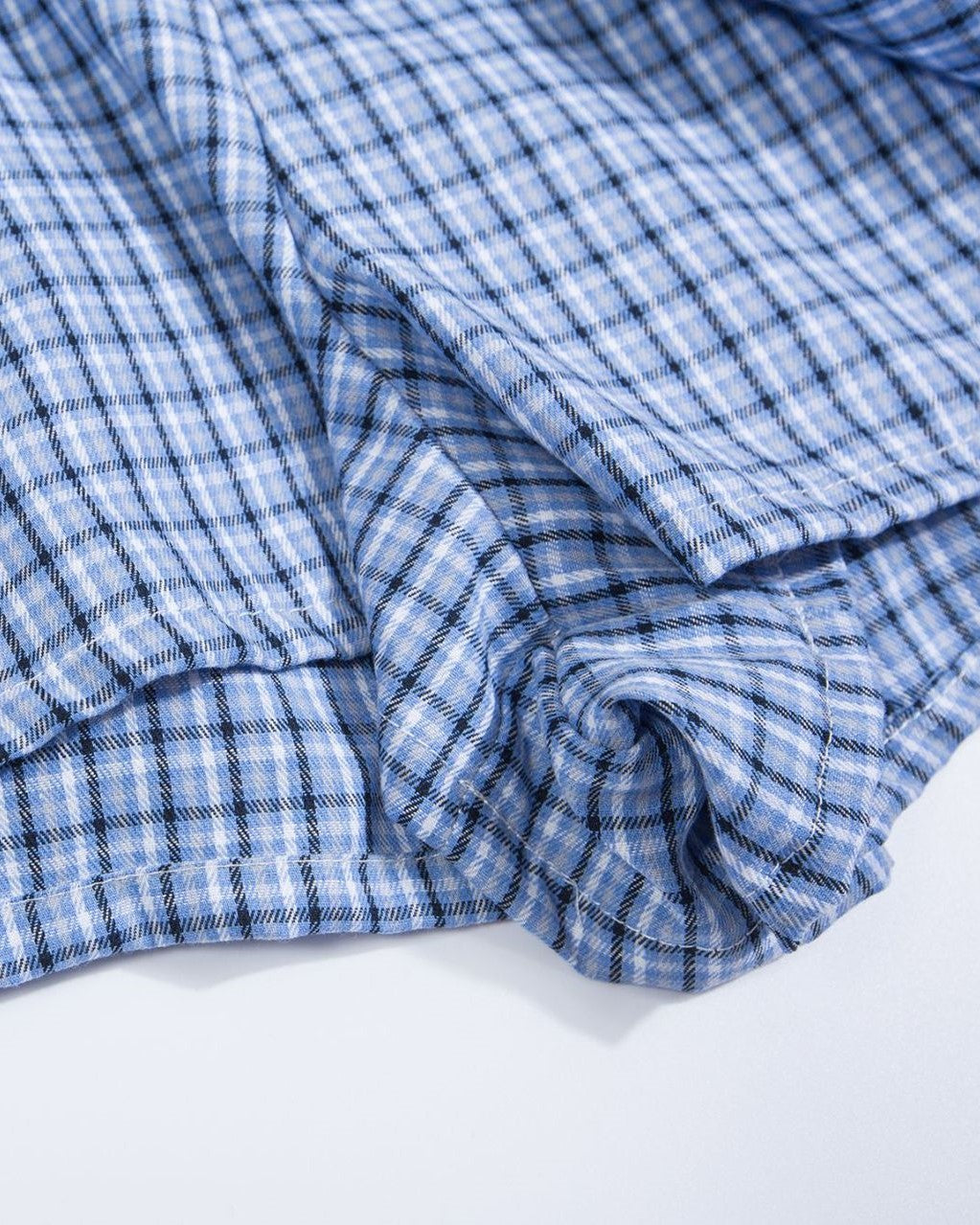 チェック柄ボウチュチュスカート