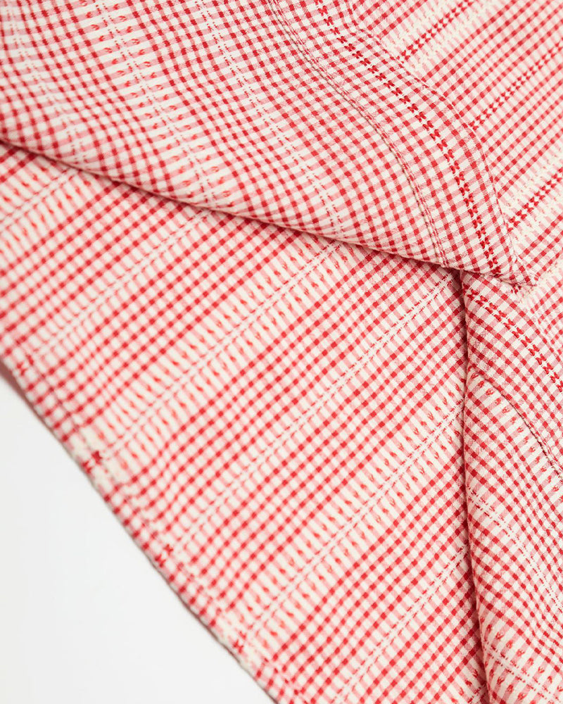 루즈 스트라이프 반팔 셔츠