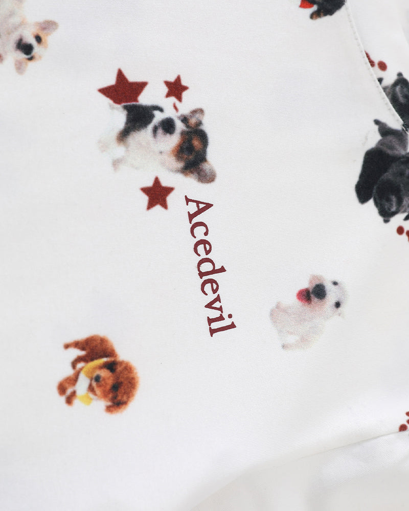 Fun pattern short sleeves