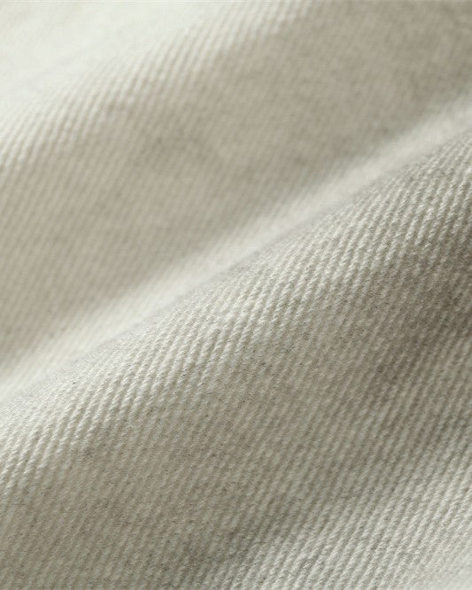 Distressed denim trousers