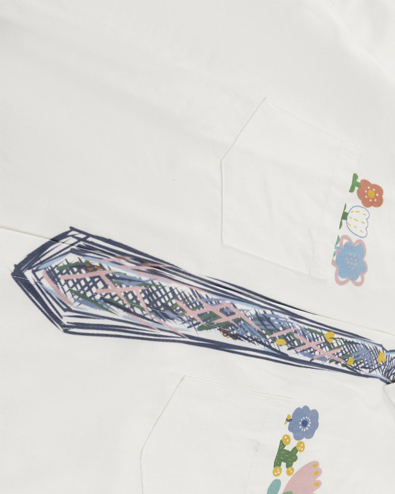 レトロなシンプルな長袖シャツ