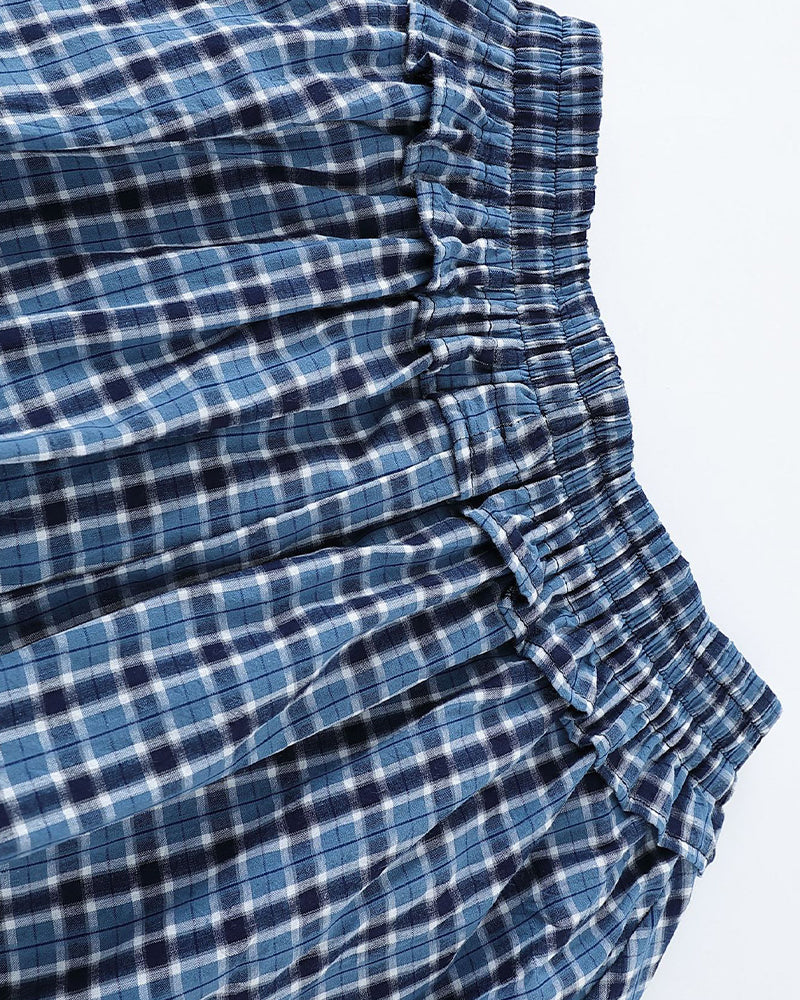 레트로 플레드 스커트