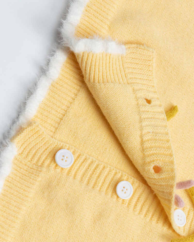 リボンカーディガンセーター