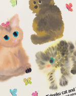 Cute cat short sleeves