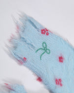 花柄プルオーバーセーター