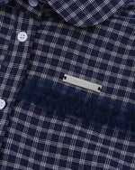 チェック半袖シャツ