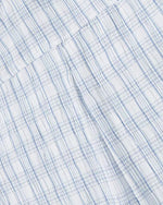 Plaid Short-Sleeve Hooded Shirt