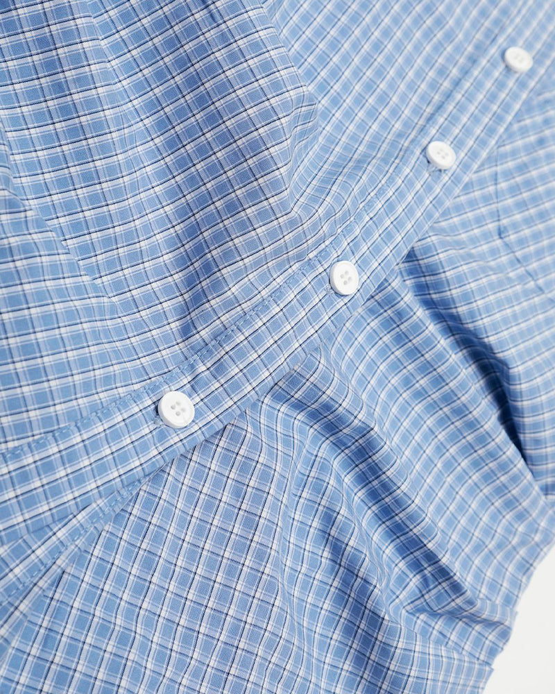 レトロチェック柄半袖シャツ