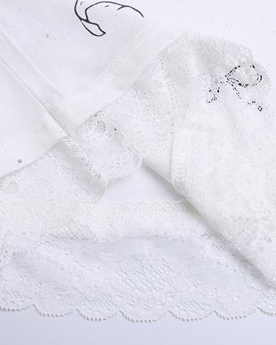 レトロ可愛いシンプル長袖