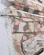 레이스 패널 캐주얼 반바지