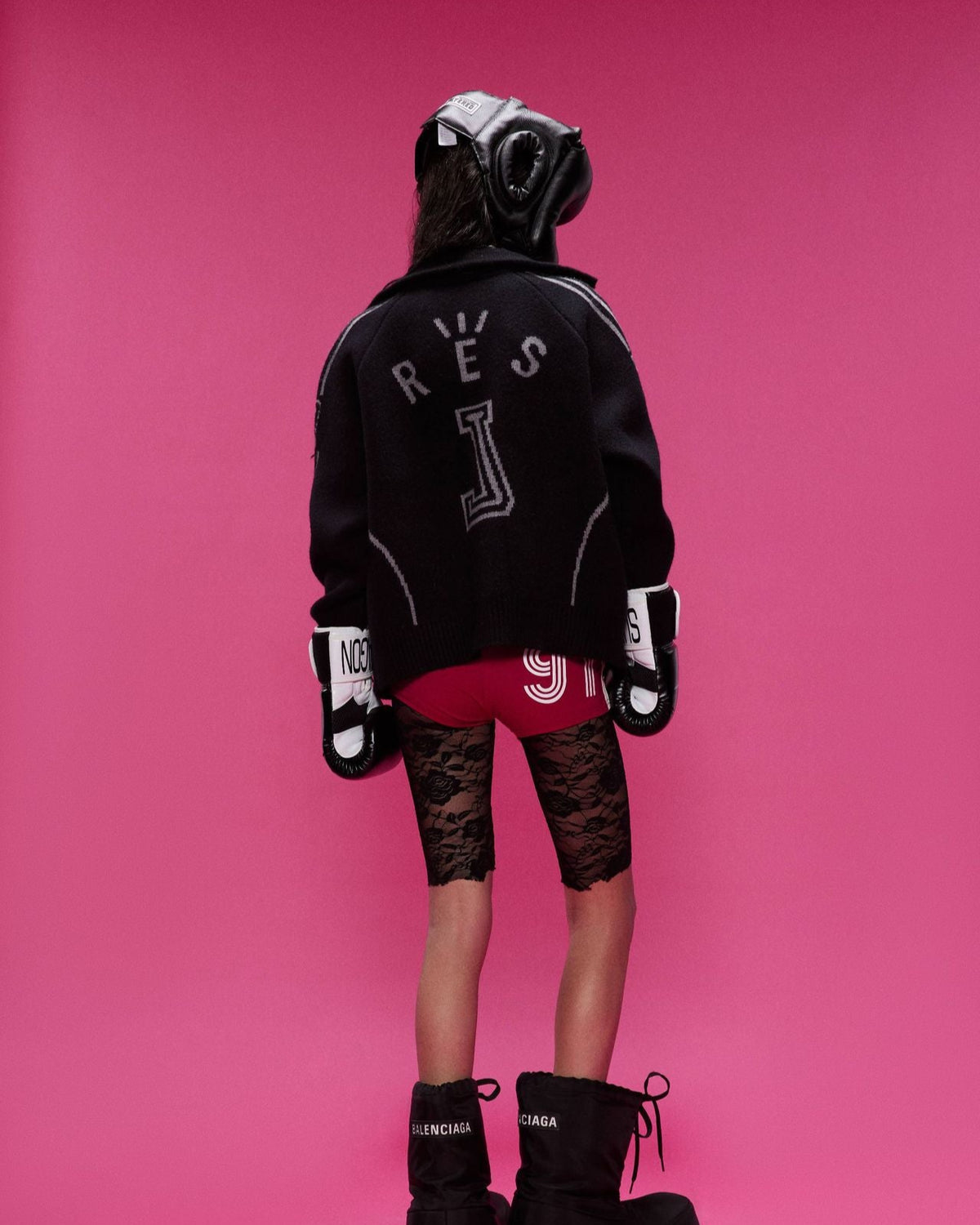 Striped knitted sweater